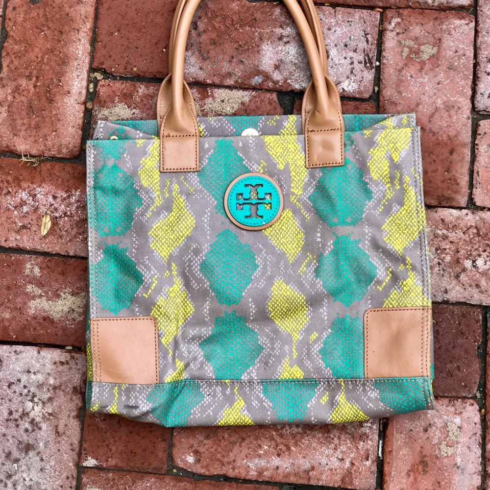 Tory Burch Green & Teal Tote